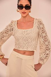 BLUSA LILLET CROCHET BORDADO