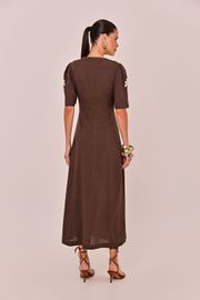 VESTIDO RAMONA CAMBRAIA DE LINHO COM BORDADO