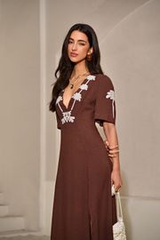 VESTIDO RAMONA CAMBRAIA DE LINHO COM BORDADO