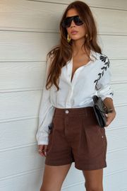 CAMISA SARDENHA OFF WHITE COM BORDADO