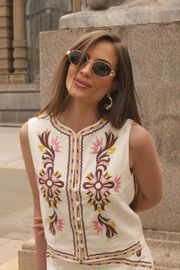 BLUSA TAIPE VISCOLINHO BORDADO