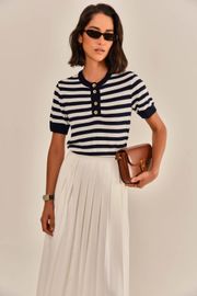 BLUSA ANDALUZ TRICOT LISTRADO
