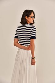 BLUSA ANDALUZ TRICOT LISTRADO