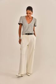BLUSA BLANCA MALHA TWEED