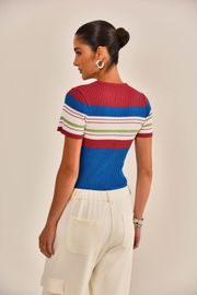 BLUSA SÃO PAULO TRICOT CANELADO