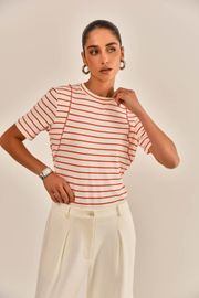 CAMISETA ARA MALHA EM VISCOSE