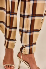 CALÇA ANGELITA ESTAMPA XADREZ TARTAN