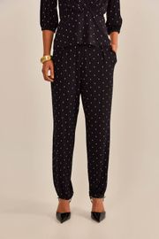 CALÇA BIA VISCOSE ESTAMPA GEOMETRICA