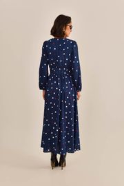 VESTIDO ASHLEY VISCOSE ESTAMPA POÁ