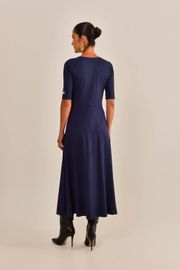 VESTIDO BRIGITE MALHA CREPONADA