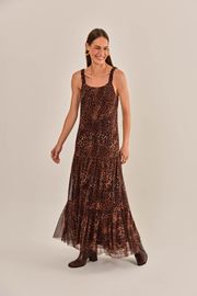 VESTIDO CÉU TULE ANIMAL PRINT