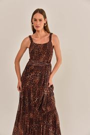 VESTIDO CÉU TULE ANIMAL PRINT