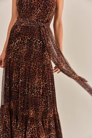 VESTIDO CÉU TULE ANIMAL PRINT