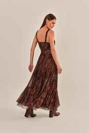 VESTIDO CÉU TULE ANIMAL PRINT