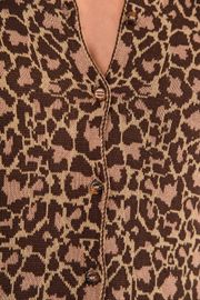 CARDIGAN BERLIM TRICOT ANIMAL PRINT