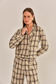JAQUETA BRIGITE XADREZ FLANELADO