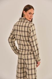 JAQUETA BRIGITE XADREZ FLANELADO