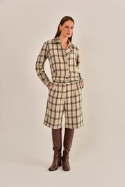 JAQUETA BRIGITE XADREZ FLANELADO