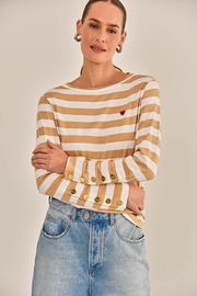 CAMISETA ANAHI VISCOSE LISTRADA