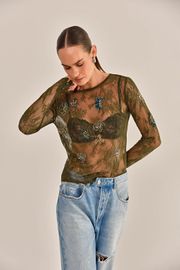 BLUSA CASSIS REMDA E BORDADO