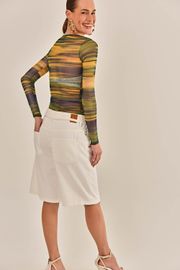 BLUSA COSME TULE ESTAMPADO