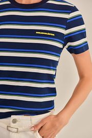 CAMISETA AYLA VISCOSE LISTRADA