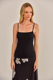 BLUSA AMETISTA TULE ESTAMPADO