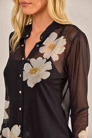 BLUSA AMETISTA TULE ESTAMPADO