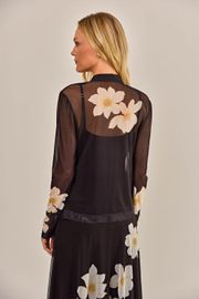 BLUSA AMETISTA TULE ESTAMPADO