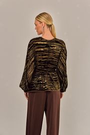 BLUSA CIBELE VELUDO DEVORÊ