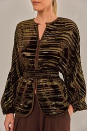 BLUSA CIBELE VELUDO DEVORÊ
