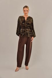 BLUSA CIBELE VELUDO DEVORÊ