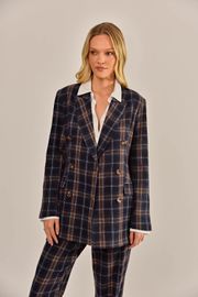 BLAZER CLAUDIA ALFAIATARIA XADREZ