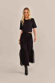 SAIA CHERRY TULE PRETO