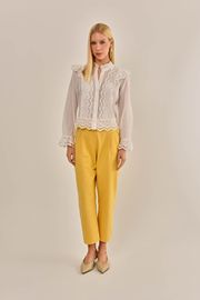 BLUSA ENCONTROS CAMBRAIA DE ALGODÃO