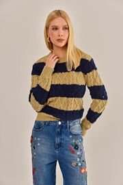 BLUSA ENCANTO TRICOT LISTRADO