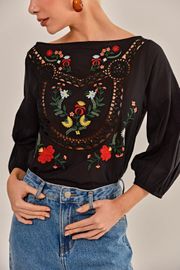 BLUSA VIRNA BORDADA