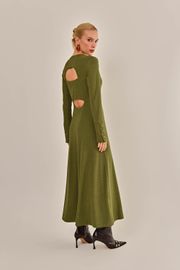 VESTIDO ELLE VERDE MILITAR