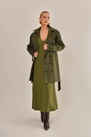 VESTIDO ELLE VERDE MILITAR
