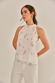 BLUSA GRÉCIA CREPE ESTAMPADO