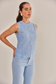 BLUSA HENRI AZUL CLARO