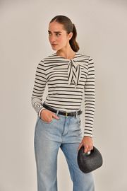 BLUSA EUROPA MALHA LISTRADA