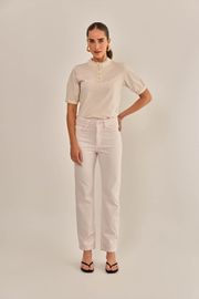 CALÇA BALLET EM SARJA