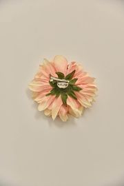 BROCHE FELICITÁ ROSA MALVA