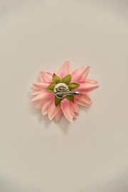 BROCHE DE FLOR ROSA