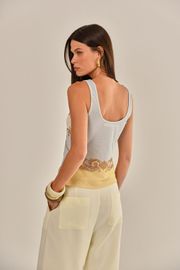 BLUSA HORTÊNCIA TULE ESTAMPADO