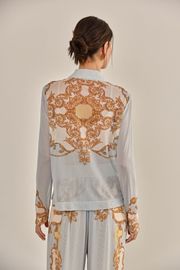 CAMISA GUILHERMINA TULE ESTAMPADO