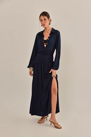 VESTIDO FRANKFURT MARINHO