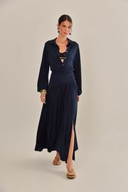 VESTIDO FRANKFURT MARINHO