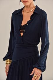 VESTIDO FRANKFURT MARINHO